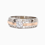 серебряное кольцо с цирконом  57204963